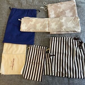 various designer dust bags